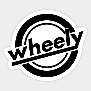 Wheely Logo Black, Front Sticker